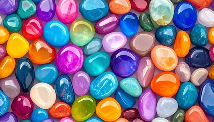 colorful pebbles texture, mosaic background