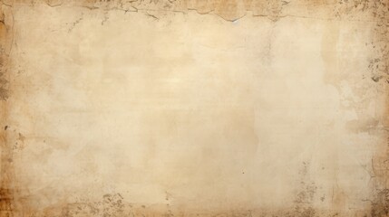 Obraz premium Beige Paper Texture with Vintage Worn Edges and Subtle Aged Surface for Antique Background Design