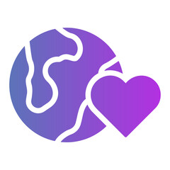 mother earth day Gradient icon