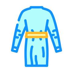 surgical gown surgeon color icon vector illustration
