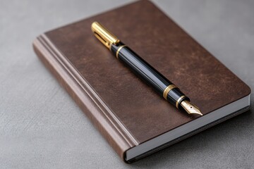Luxurious notebook and fountain pen set for refined writing experiences