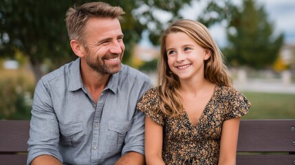 Obraz premium Father and daughter share a loving moment