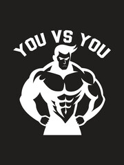 Workout motivation, bodybuilding t shirt design
