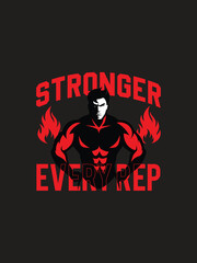 Workout motivation, bodybuilding t shirt design
