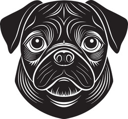 Dog Silhouette Vector, Pet Animal Clipart Design.
