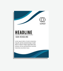 a bundle of 10 templates of a4 flyer template, modern template, in blue color, and modern design, perfect for creative professional business