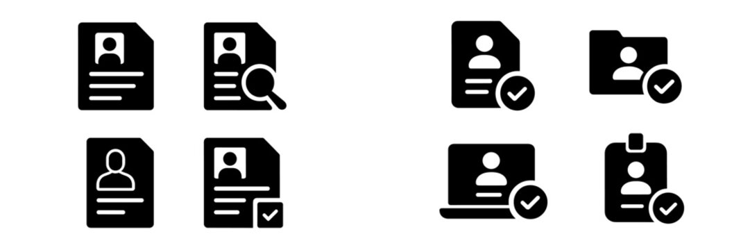 Icons represent various aspects of document verification and identity management for professional use