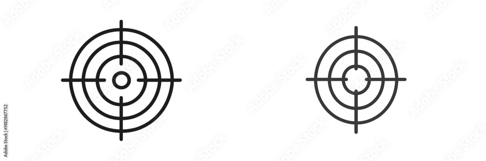Poster Target symbols designed for precision and accuracy in various contexts and applications within visual representation
