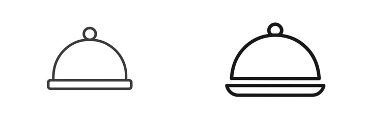 Obraz premium Serving tray covers used in dining settings to keep food warm and presentable during mealtime events at restaurants or catered gatherings