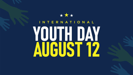  International Youth Day 12 August Banner Design