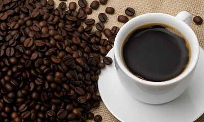 Naklejka premium cup of coffee