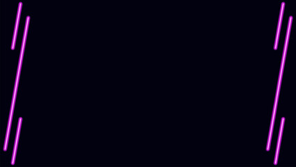 Neon pink background glows in the dark, neon lines on the edges. Suitable for presentations, business, advertising, etc.