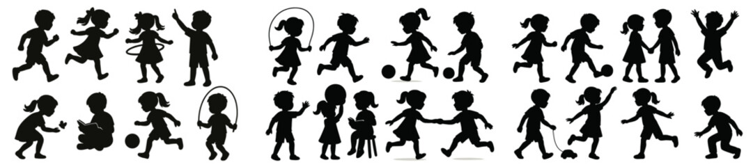 Children playing and engaging in various activities during a sunny day at the park