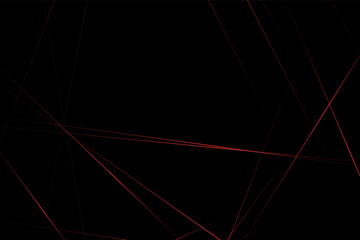 Abstract black with red lines, triangles background modern design. Vector illustration EPS 10.
