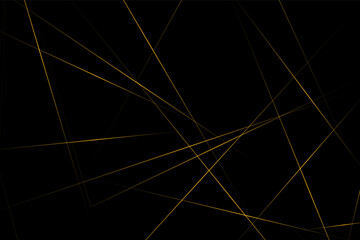 Abstract black with gold lines, triangles background modern design. Vector illustration EPS 10.