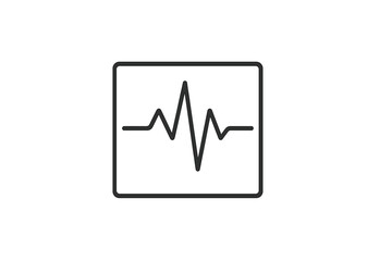 Heartbeat line graphic illustrating life and rhythm in healthcare context