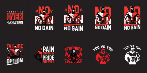 Workout motivation, bodybuilding t shirt design