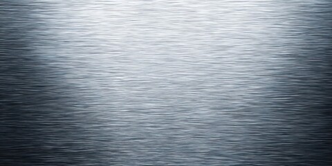 Fototapeta premium Smooth brushed silver metal texture with horizontal grain lines 