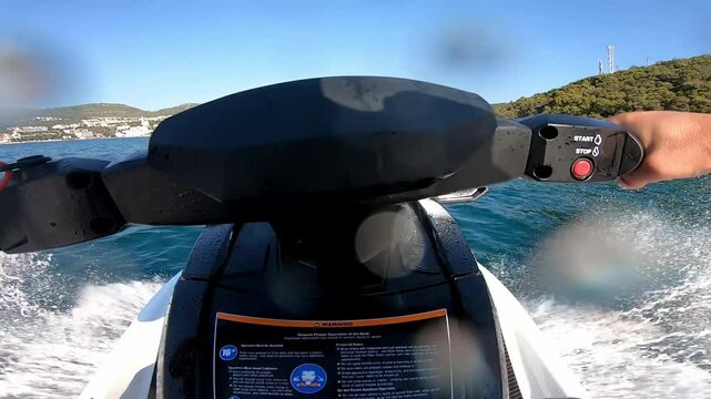 Extreme POV Jet Ski Ride on the Open Sea
