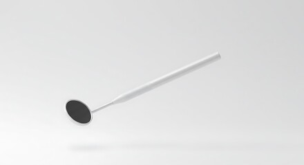 Dental Mirror Isolated on White Background Medical Tool