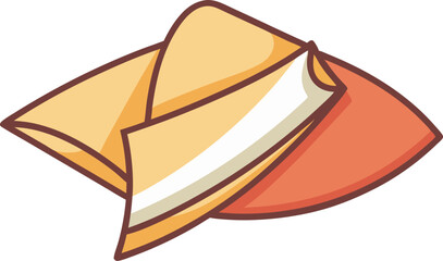 A minimalist vector art illustration resembling a hand-drawn sketch on a napkin, ideal for casual, creative, and conceptual design themes.