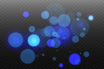 Abstract background. Frame for design. Blue bokeh on transparent background. Vector. ©  Zhenya Antsukov