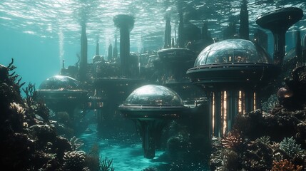 Submerged Metropolis: An Enchanting Underwater Cityscape