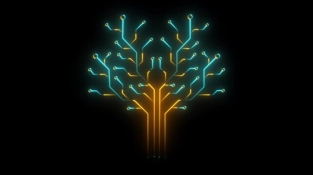 "Futuristic Neon Glow &ndash; Abstract Digital Dot & Line Particle Background | Technology Concept PNG with Alpha"