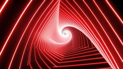 Abstract Red Spiral Tunnel: A Journey into Digital Art - Powered by Adobe