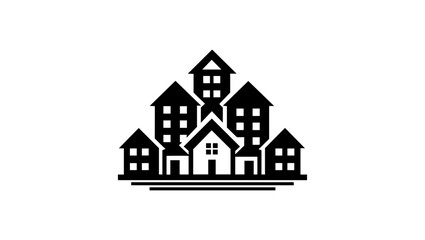 Building House  icon logo vector file 