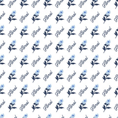 Elegance in Bloom Seamless Tulip Floral Pattern can be use for background and apparel design