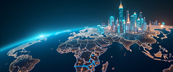 High Resolution Image Capturing Global Trade Realignment: Shifting Alliances, Evolving Market Regulations & Transformative Economic Strategies in International Commerce - Photo Stock Concept with Empt