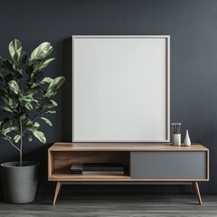 Stylish Minimalist Living Room with Modern Furniture and Accessories