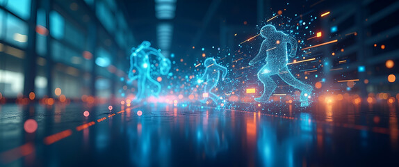 Dynamic digital composition illustrating retail industry transformation with omni channel strategies technology integration and customer innovations driving market evolution. in  Photo Stock  Concept 