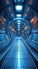 Futuristic tunnel corridor (1)