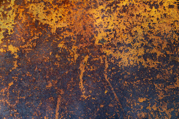 Grunge rust texture on weathered iron.