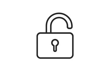 Unlocking potential with a simple padlock symbol representing freedom and accessibility in digital environments