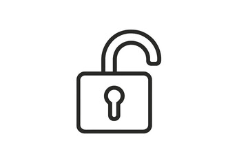 Unlocking a padlock symbol representing security and access in digital or physical spaces