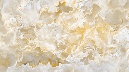 Abstract pattern of  creamy yellow and white marble.