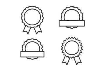 Certificates of achievement depicted in a minimalist design for awards and recognitions