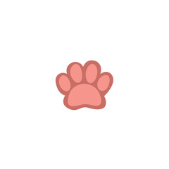 Cartoon animal paw print