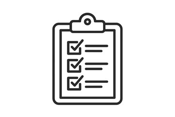 Checklist on clipboard with checked items indicating completed tasks at work desk in office environment