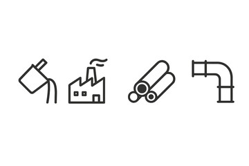 Industrial processes involving fuel, factory operations, and material handling in a manufacturing environment