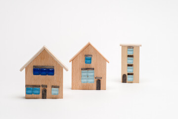 ワンルームアパートと戸建てのイメージ