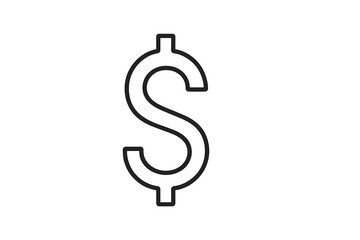 Symbol of currency representing financial transactions and economic value in modern society