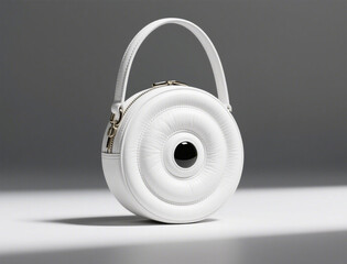 Shopping Bag white leather circular fashion accessory Image