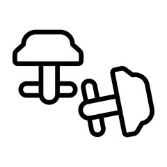 Cufflinks Vector Line Icon Design