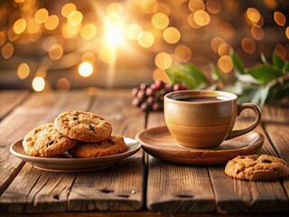 Delicious Breakfast Cookies: Soft Focus Bokeh Photo