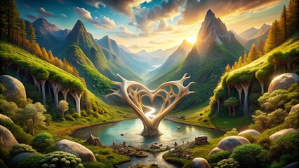 Delicious Bones & Heart: Surreal Landscape Food Photography