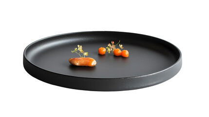 Gourmet Dish Smoked Salmon  Citrus isolated on transparent background